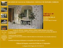 Tablet Screenshot of location-salles-correze-limousin.chateaudurepaire.com